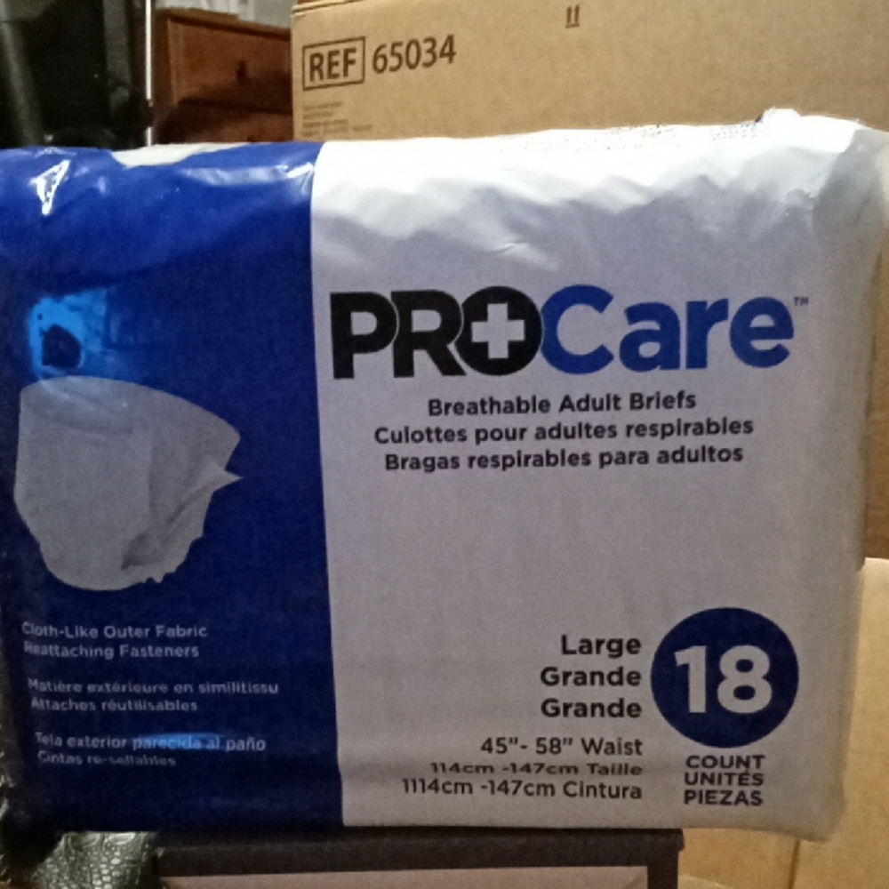 ProCare Breathable Adult Briefs - Large  1 Pack